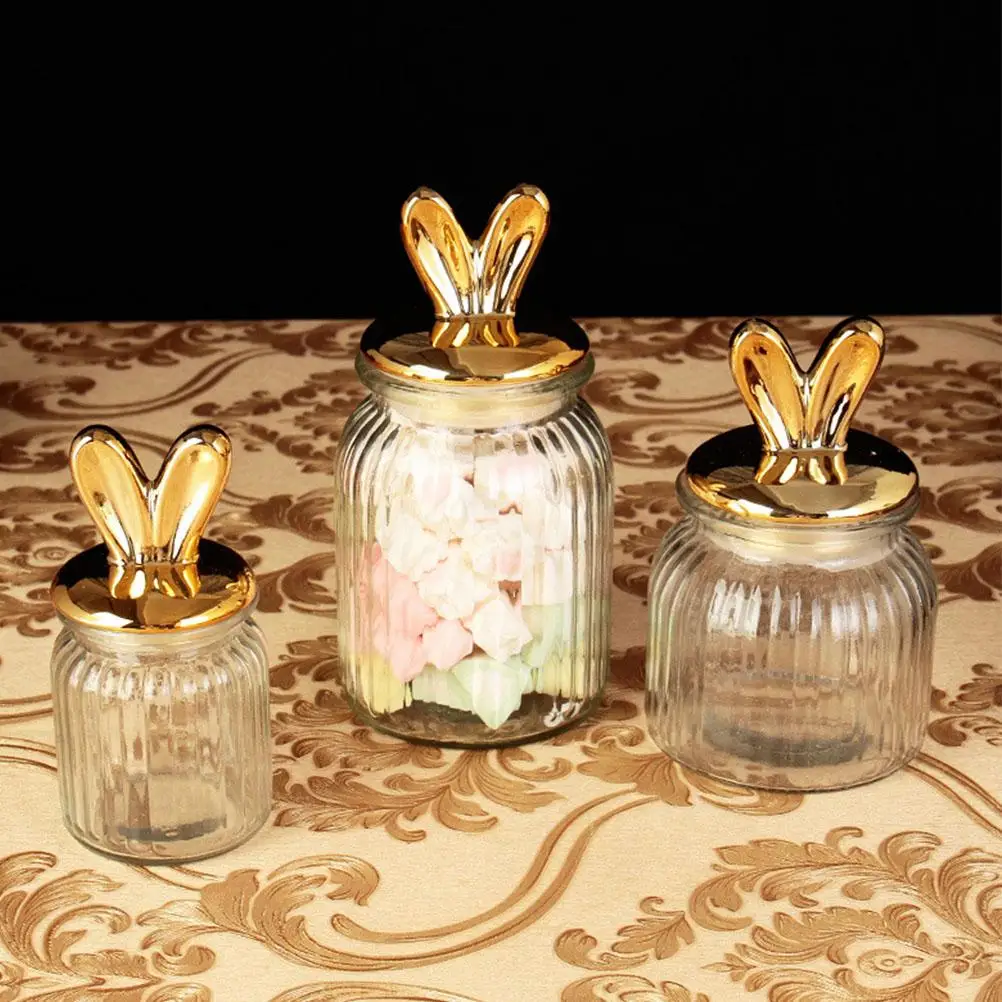 Jar Rabbit Ear Sealed Cookie with Lid Food Storage Container Airtight Refrigerator Jars Lids Canister Bunny Treat and Golden
Jar Rabbit Ear Sealed Cookie with Lid Food Storage Container Airtight Refrigerator Jars Lids Canister Bunny Treat and Golden