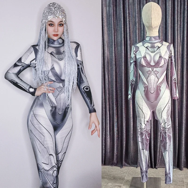 Future Tech Long Sleeved Cosplay Jumpsuit Sexy Woman Jazz Clothes Gogo Costume Nightclub Dj Ds Bodysuit Fancy Rave Outfit XS5160
Future Tech Long Sleeved Cosplay Jumpsuit Sexy Woman Jazz Clothes Gogo Costume Nightclub Dj Ds Bodysuit Fancy Rave Outfit XS5160