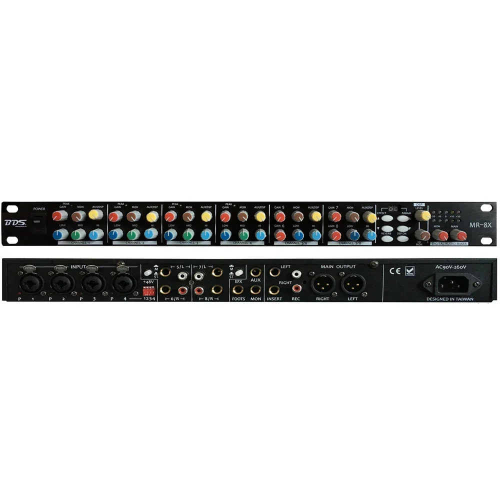 2026 BDS MR-8X 8CH Digital Audio Mixer Mixing Console with 100 Kinds of Effects for Speakers Amp Microphone
2026 BDS MR-8X 8CH Digital Audio Mixer Mixing Console with 100 Kinds of Effects for Speakers Amp Microphone