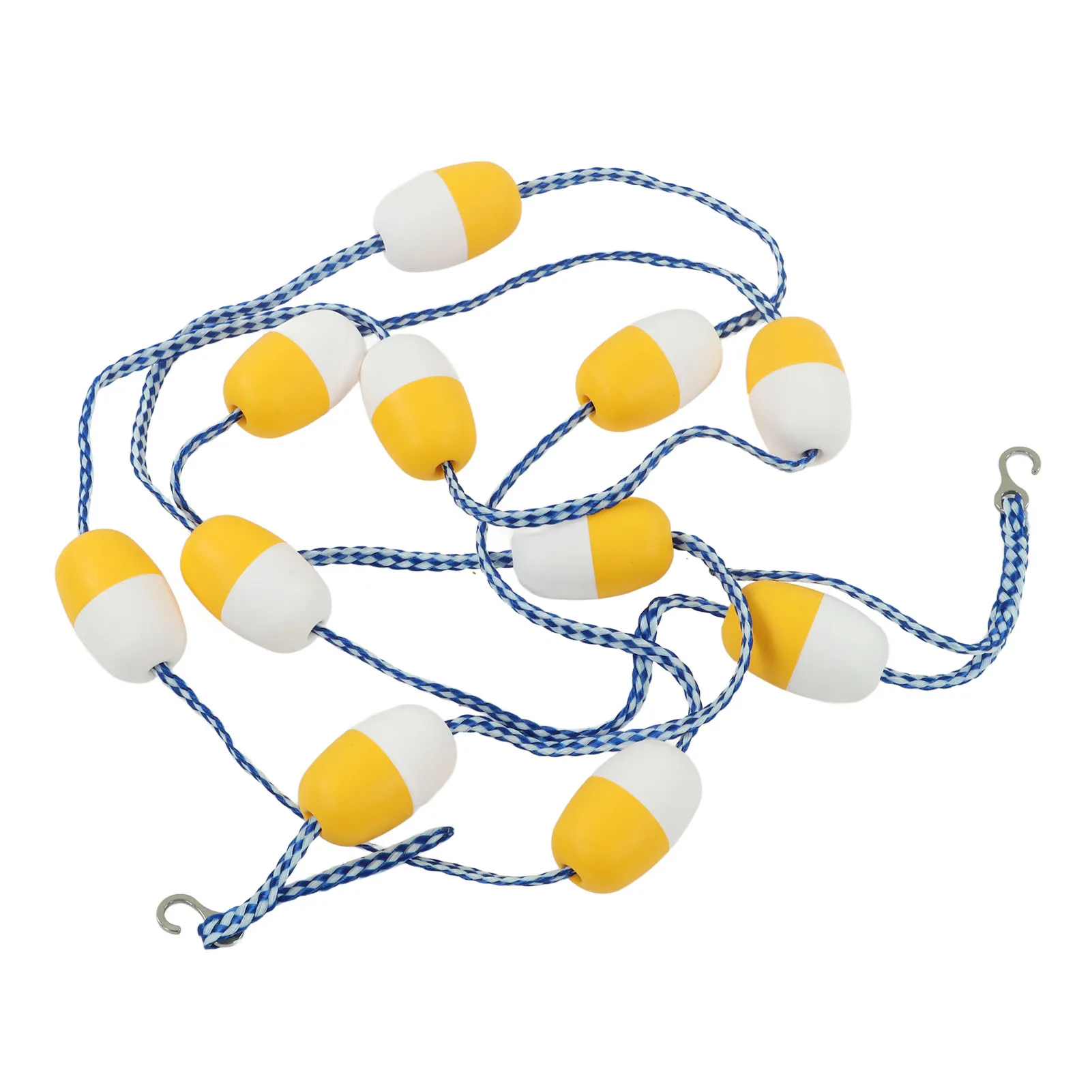 16.4ft Float Lane Line 7cm Float Diameter PVC Reuse Swimming Pool Safety Divider Rope for Indoor Swimming Pool