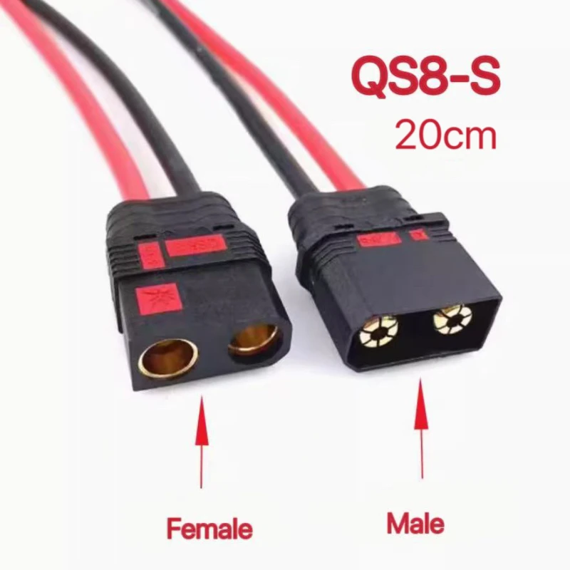 Соединительный кабель с косичкой QS8 «папа-мама» QS8-S с силиконовым проводом 8AWG 20 см для RC Hobby Battery FPV
Соединительный кабель с косичкой QS8 «папа-мама» QS8-S с силиконовым проводом 8AWG 20 см для RC Hobby Battery FPV
