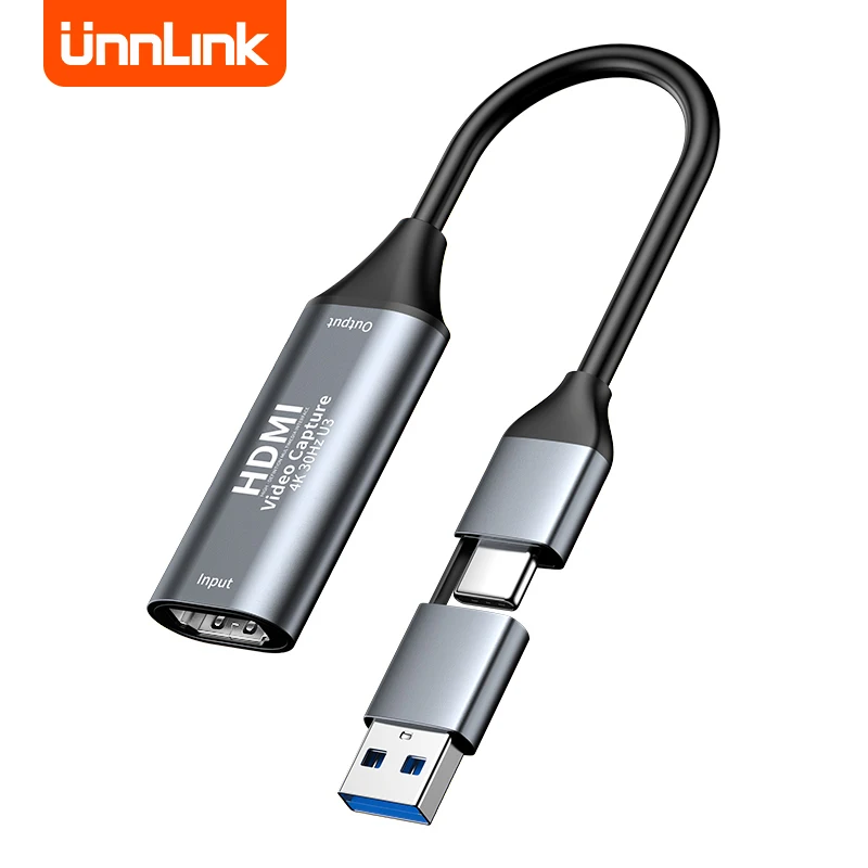 Unnlink USB 3.0 Video Capture Card 1080P@60Hz HDMI to USB Type c Video Grabber Box for Switch Xbox PS4/5 PC to Phone Tablet
Unnlink USB 3.0 Video Capture Card 1080P@60Hz HDMI to USB Type c Video Grabber Box for Switch Xbox PS4/5 PC to Phone Tablet