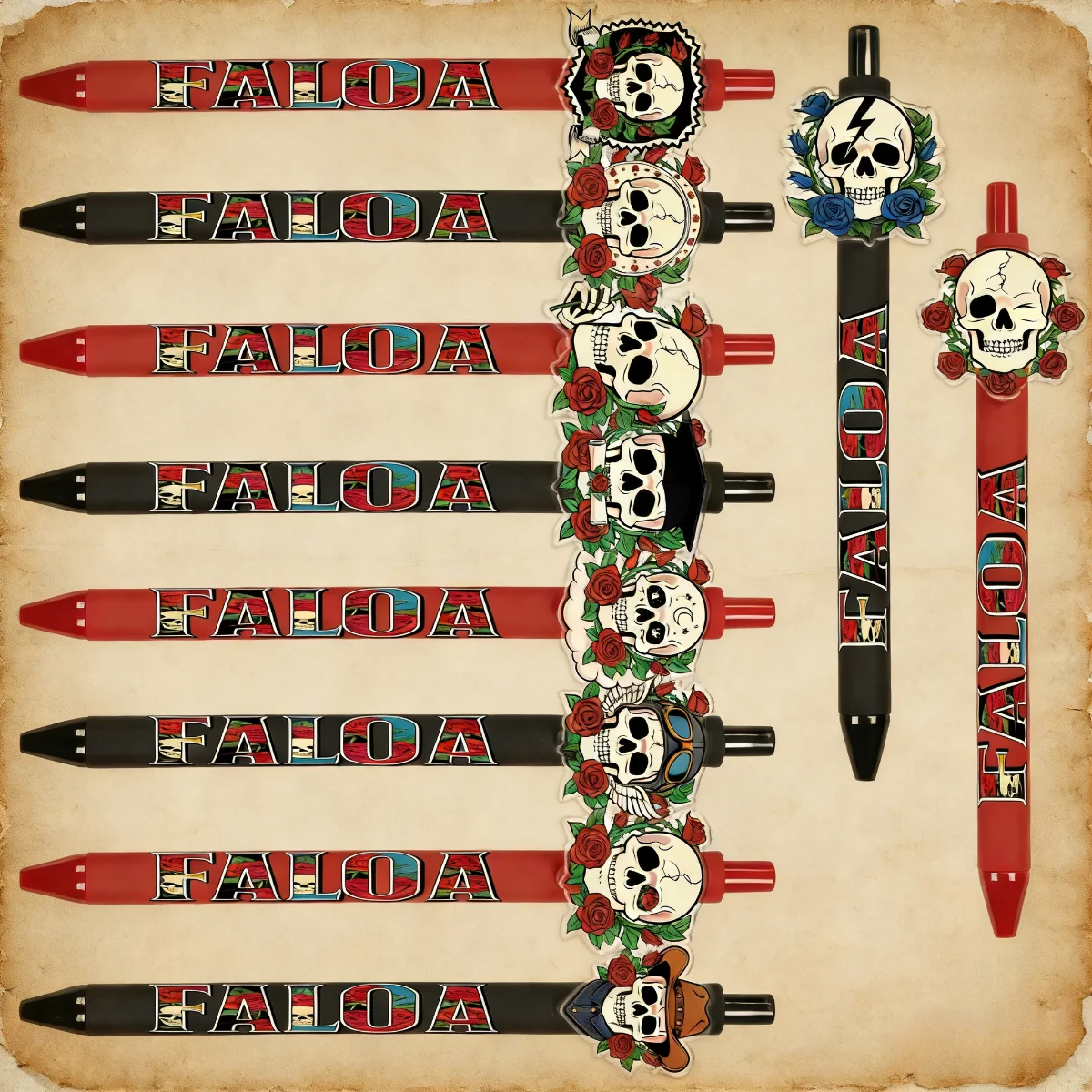 10/15 штук шариковых ручек с дизайном в виде черепа — подарок для любителей черепов — ручки с дизайном розового черепа — канцелярские товары в готическом стиле
10/15 штук шариковых ручек с дизайном в виде черепа — подарок для любителей черепов — ручки с дизайном розового черепа — канцелярские товары в готическом стиле