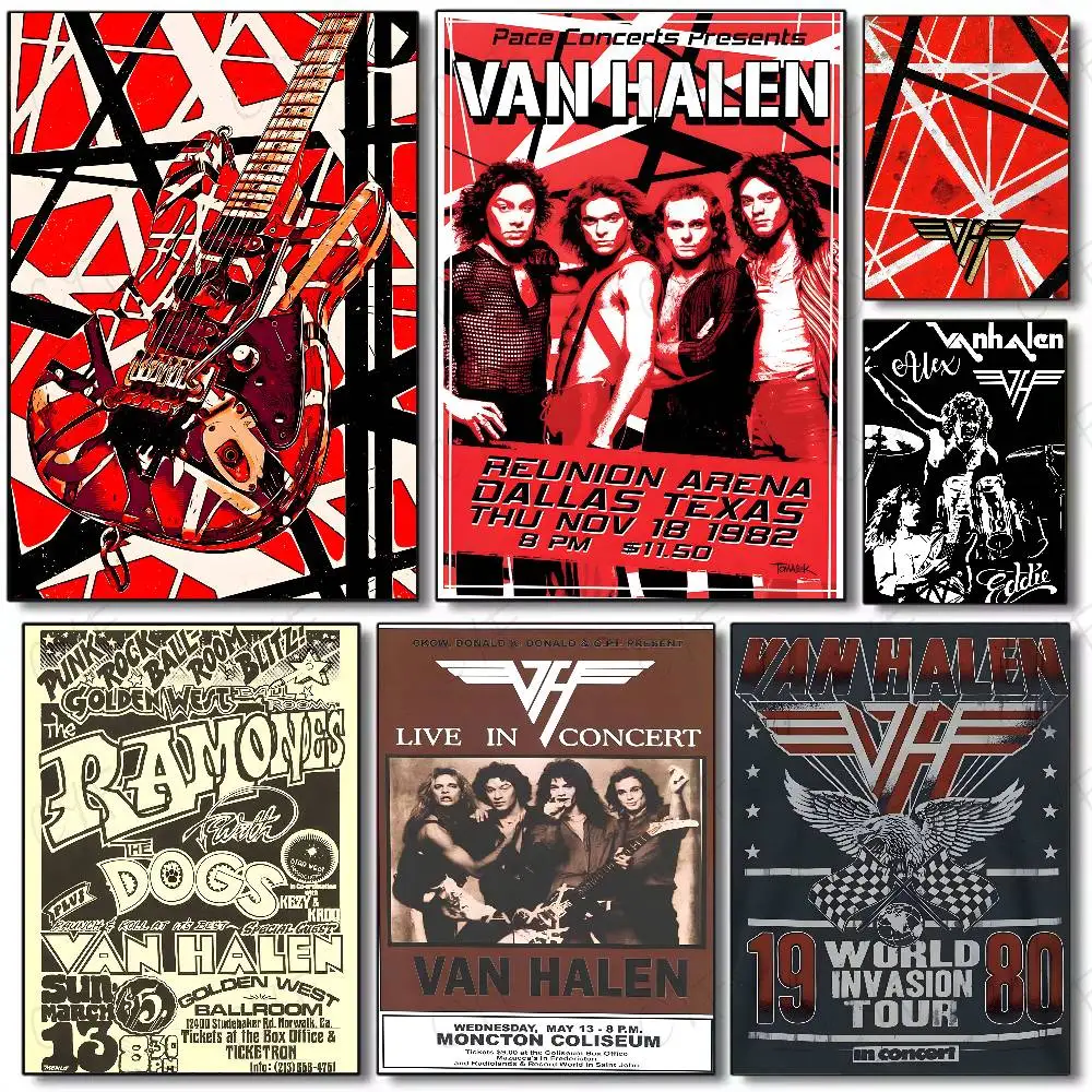 V-Van H-Halen Band Poster Waterproof Vintage Movie Posters High Quality Wall Art Print For Room Decor Gift 
V-Van H-Halen Band Poster Waterproof Vintage Movie Posters High Quality Wall Art Print For Room Decor Gift