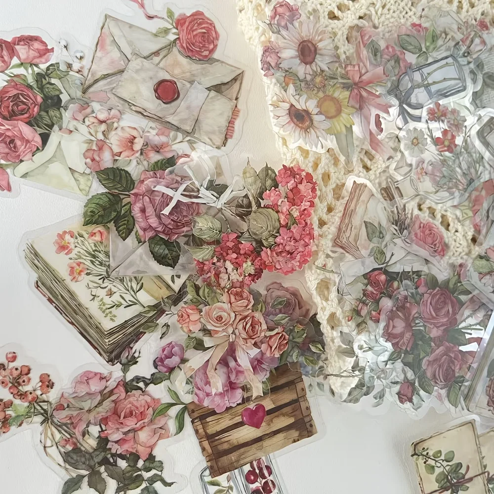 50pcs Transparent Floral & Plant Stickers - Self-Adhesive, Mixed Colors for DIY Scrapbooking, Laptop Decor, Envelopes & Crafts
50pcs Transparent Floral & Plant Stickers - Self-Adhesive, Mixed Colors for DIY Scrapbooking, Laptop Decor, Envelopes & Crafts