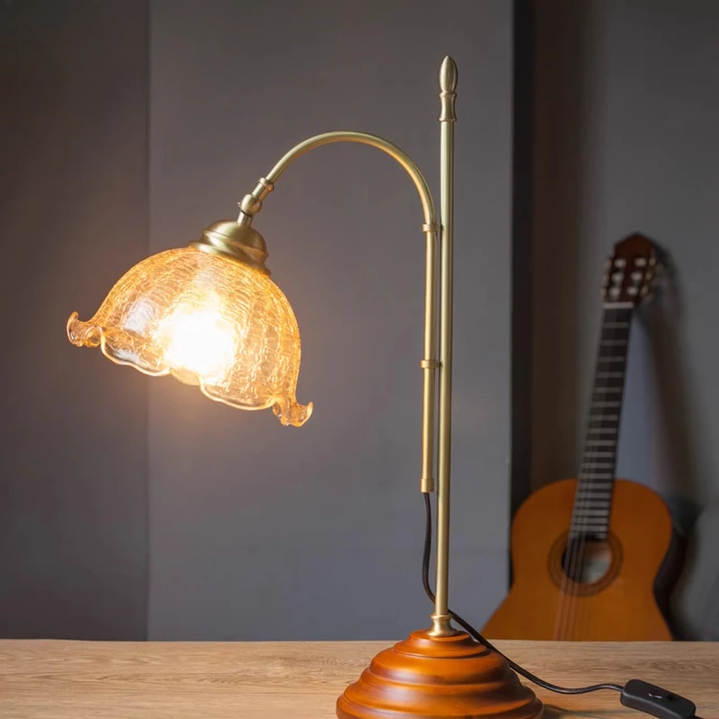French Design Classical Vintage Table Lamp LED E27 Wood Base Glass Desk Lights Home Decor Bedroom Bedside Coffee Table Study Bar
French Design Classical Vintage Table Lamp LED E27 Wood Base Glass Desk Lights Home Decor Bedroom Bedside Coffee Table Study Bar