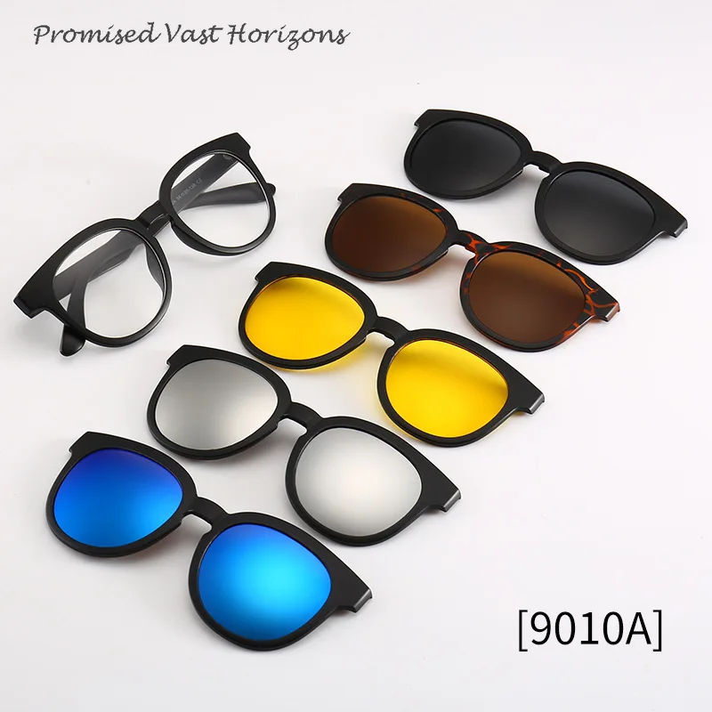 Retail Wholesale TR90 Myopia Glasses Frame 6 in 1 Set Glasses Retro Polarized Sunglasses Cycling Night Vision Sunglass
Retail Wholesale TR90 Myopia Glasses Frame 6 in 1 Set Glasses Retro Polarized Sunglasses Cycling Night Vision Sunglass