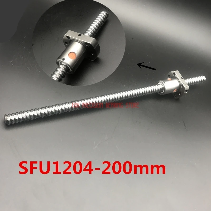 AXK Cnc Router Parts Linear Rail Sfu1204 200mm Set : 1 Pc Ball Screw -l200mm + 1204 Nut For Cnc Parts No End Machined
AXK Cnc Router Parts Linear Rail Sfu1204 200mm Set : 1 Pc Ball Screw -l200mm + 1204 Nut For Cnc Parts No End Machined