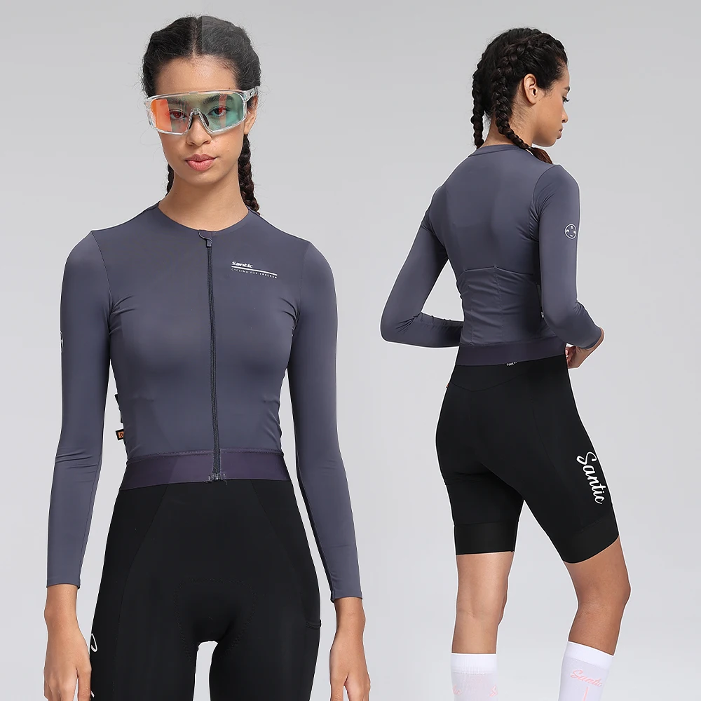Santic Summer Cycling Jersey Short Version Long Sleeve for Women Sun Protection Breathable Tight-Fitting Bike Riding Clothes TL2
Santic Summer Cycling Jersey Short Version Long Sleeve for Women Sun Protection Breathable Tight-Fitting Bike Riding Clothes TL2