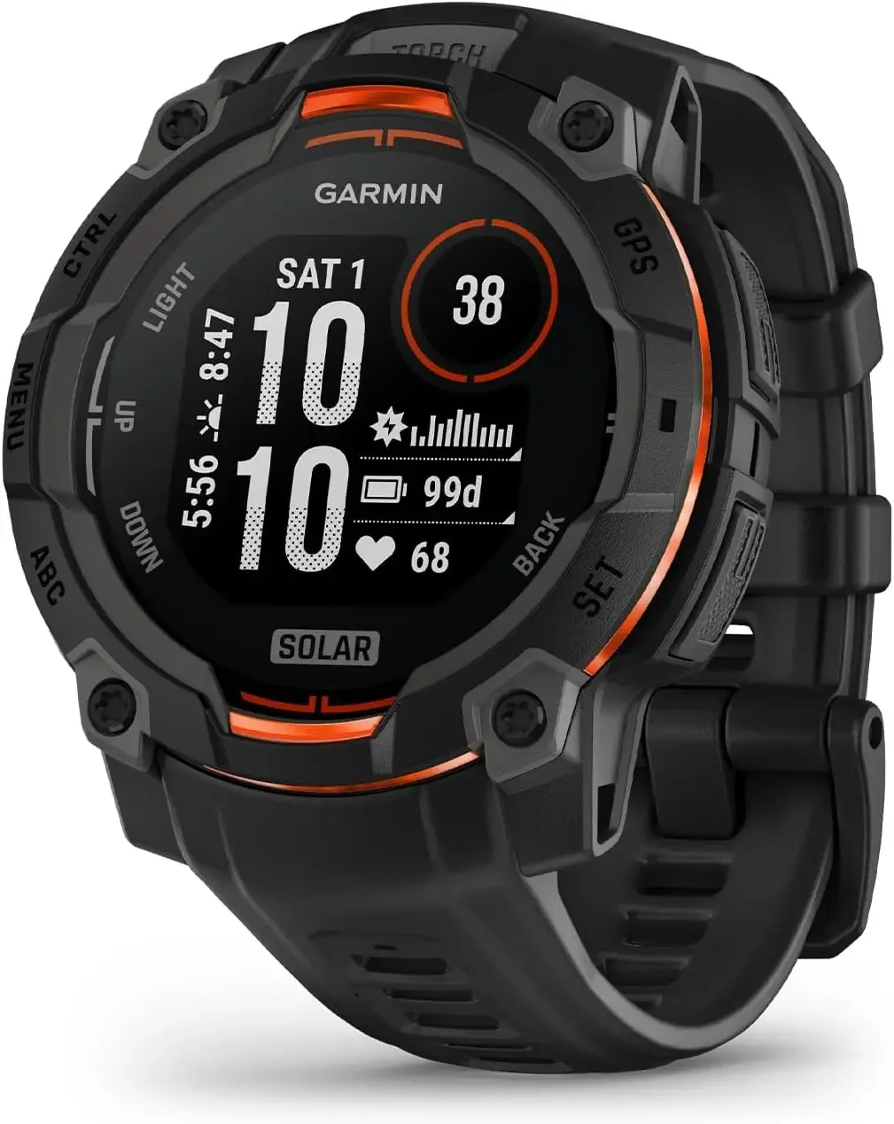 Garmin Instinct 3 45mm Solar GPS Smartwatch Rugged Outdoor Metal Bezel Built-in Flashlight Black
Garmin Instinct 3 45mm Solar GPS Smartwatch Rugged Outdoor Metal Bezel Built-in Flashlight Black