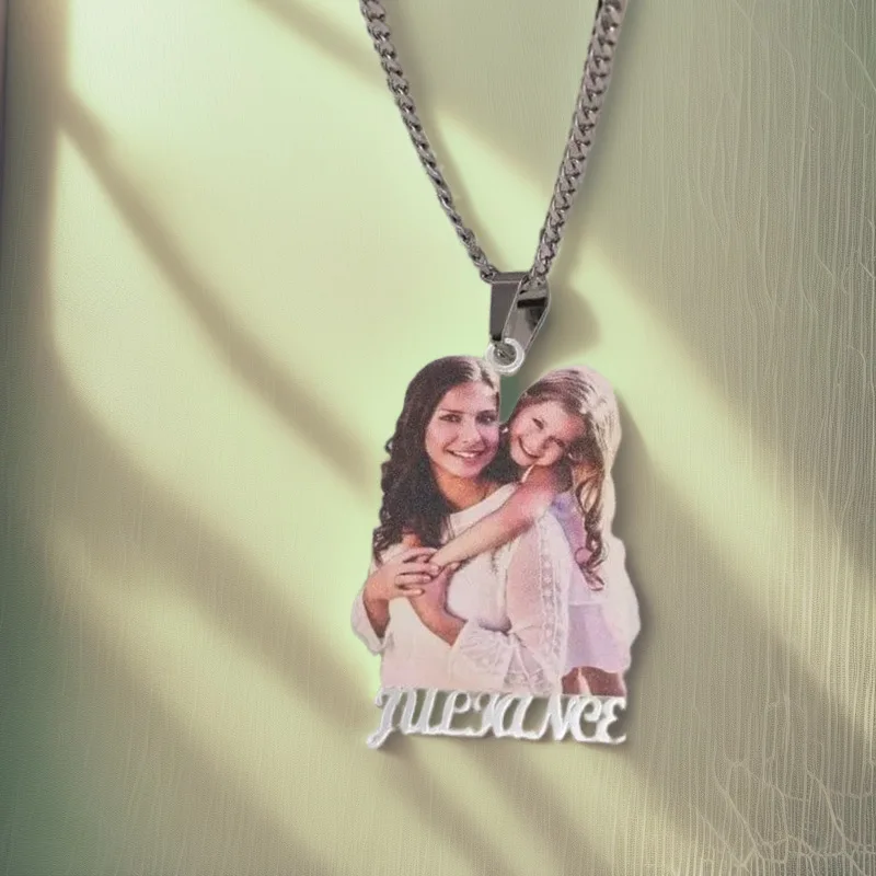 2pcs/ Bag Stainless Steel Personalized Color Photo Necklace Custom Jewelry Memory Picture Necklace Nameplate Pendant for Women
2pcs/ Bag Stainless Steel Personalized Color Photo Necklace Custom Jewelry Memory Picture Necklace Nameplate Pendant for Women