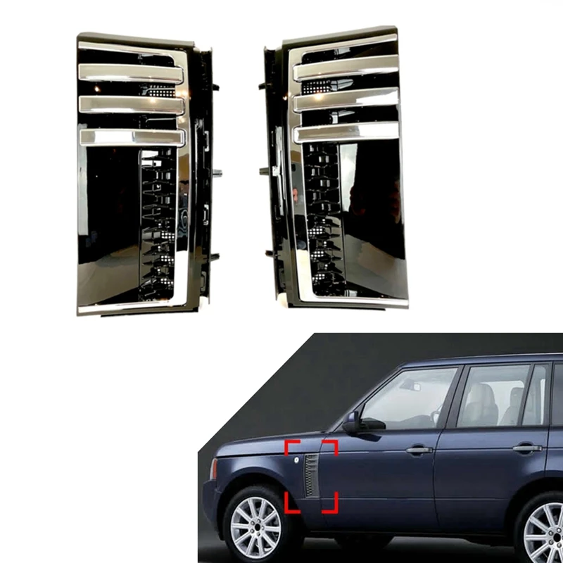 1 Pair Car Fender Mesh Side Vent Grille Trim Black & Silver Plastic For Land Rover Range Rover L322 2003-2012
1 Pair Car Fender Mesh Side Vent Grille Trim Black & Silver Plastic For Land Rover Range Rover L322 2003-2012