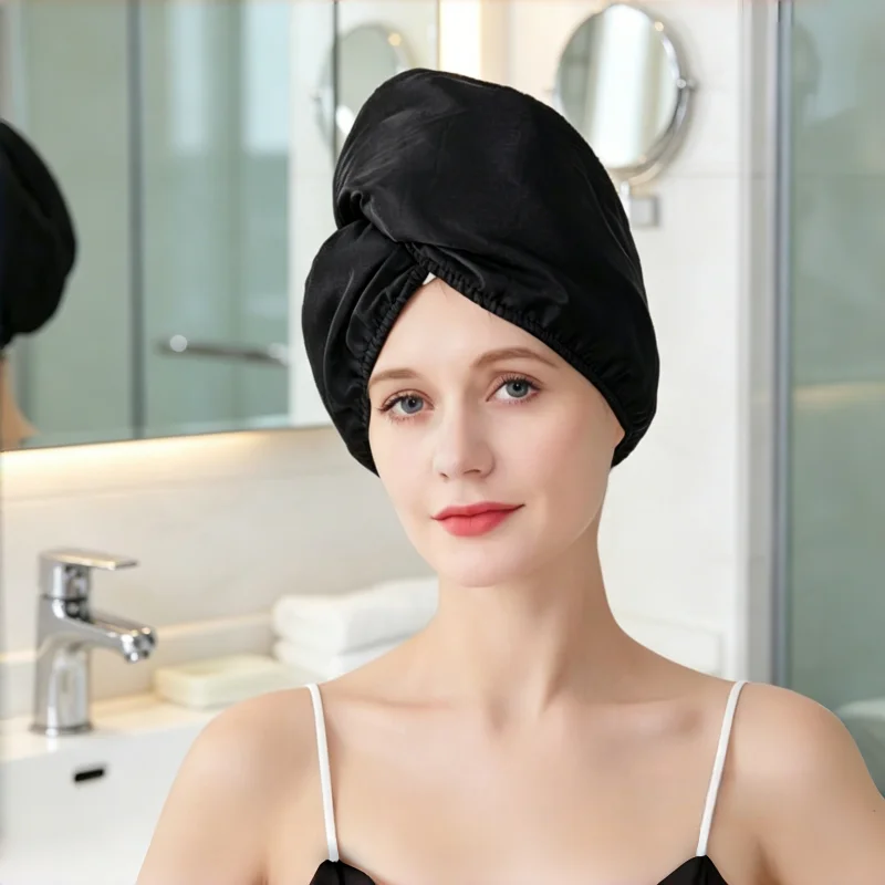 Satin Hair Drying Turban Cap, Ultra Absorbent Fast Dry Microfiber Towel Wrap, Soft Button Shower Head Cover for Women
Satin Hair Drying Turban Cap, Ultra Absorbent Fast Dry Microfiber Towel Wrap, Soft Button Shower Head Cover for Women