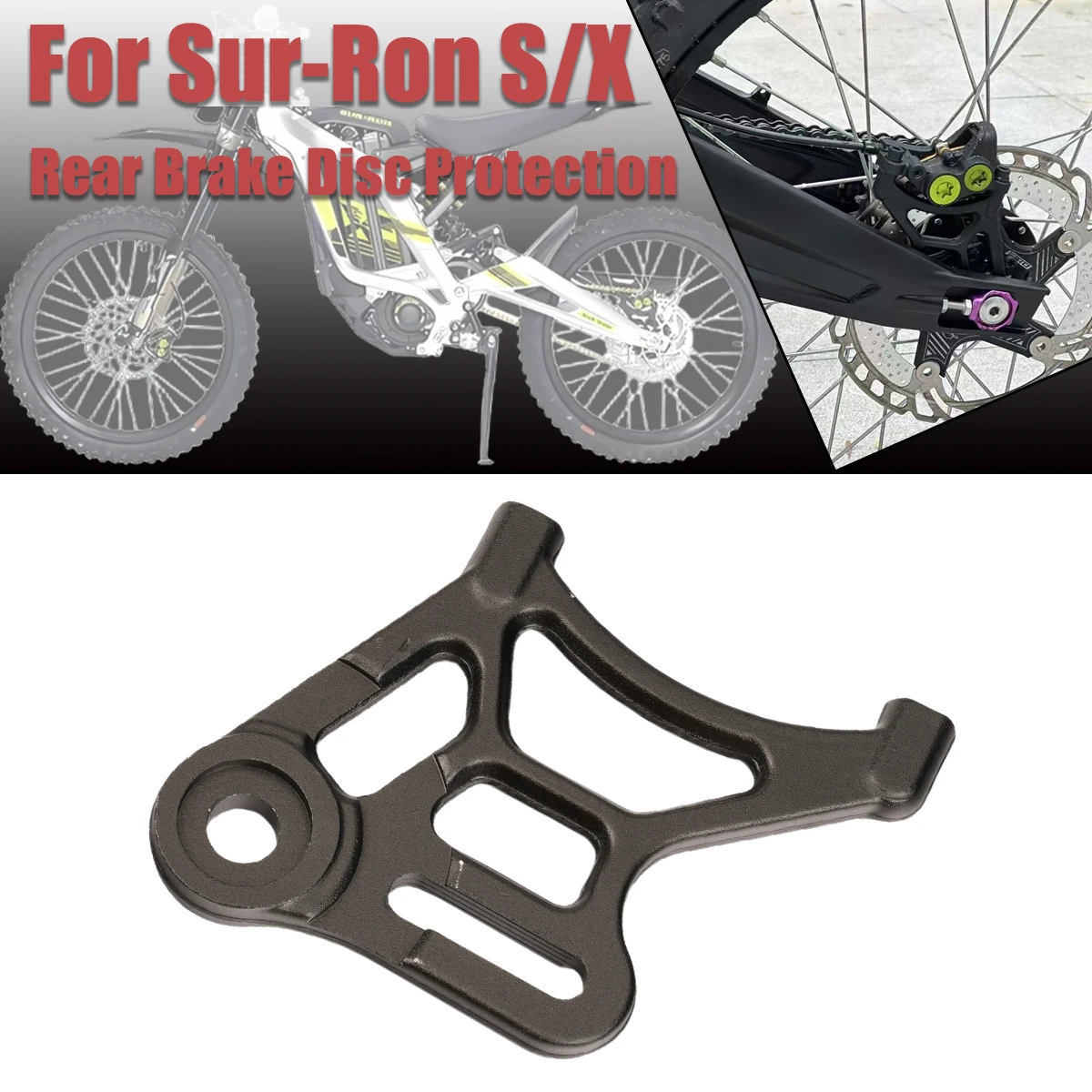 Electric Motorcycle Disc Brake Bracket Brake Caliper Bracket Disc Guard For Surron X Sur Ron Sur-Ron S Dirt Bike Pit Bike Part 
Electric Motorcycle Disc Brake Bracket Brake Caliper Bracket Disc Guard For Surron X Sur Ron Sur-Ron S Dirt Bike Pit Bike Part
