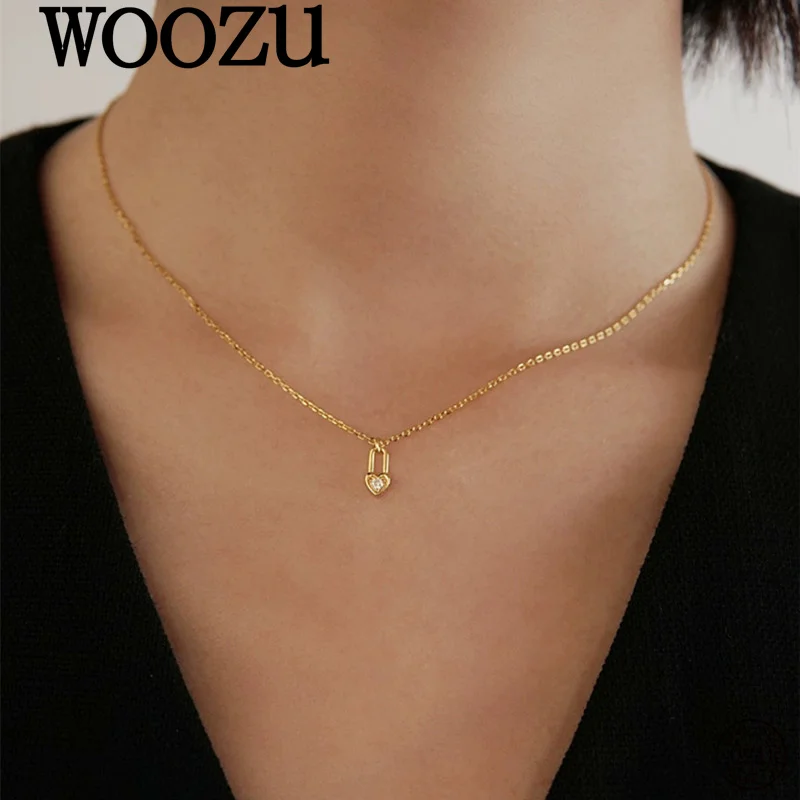 WOOZU 925 Sterling Silver Love Locket Zircons Pendant Necklaces for Women Statement Charm Elegant Exquisite Jewelry Accessories
WOOZU 925 Sterling Silver Love Locket Zircons Pendant Necklaces for Women Statement Charm Elegant Exquisite Jewelry Accessories