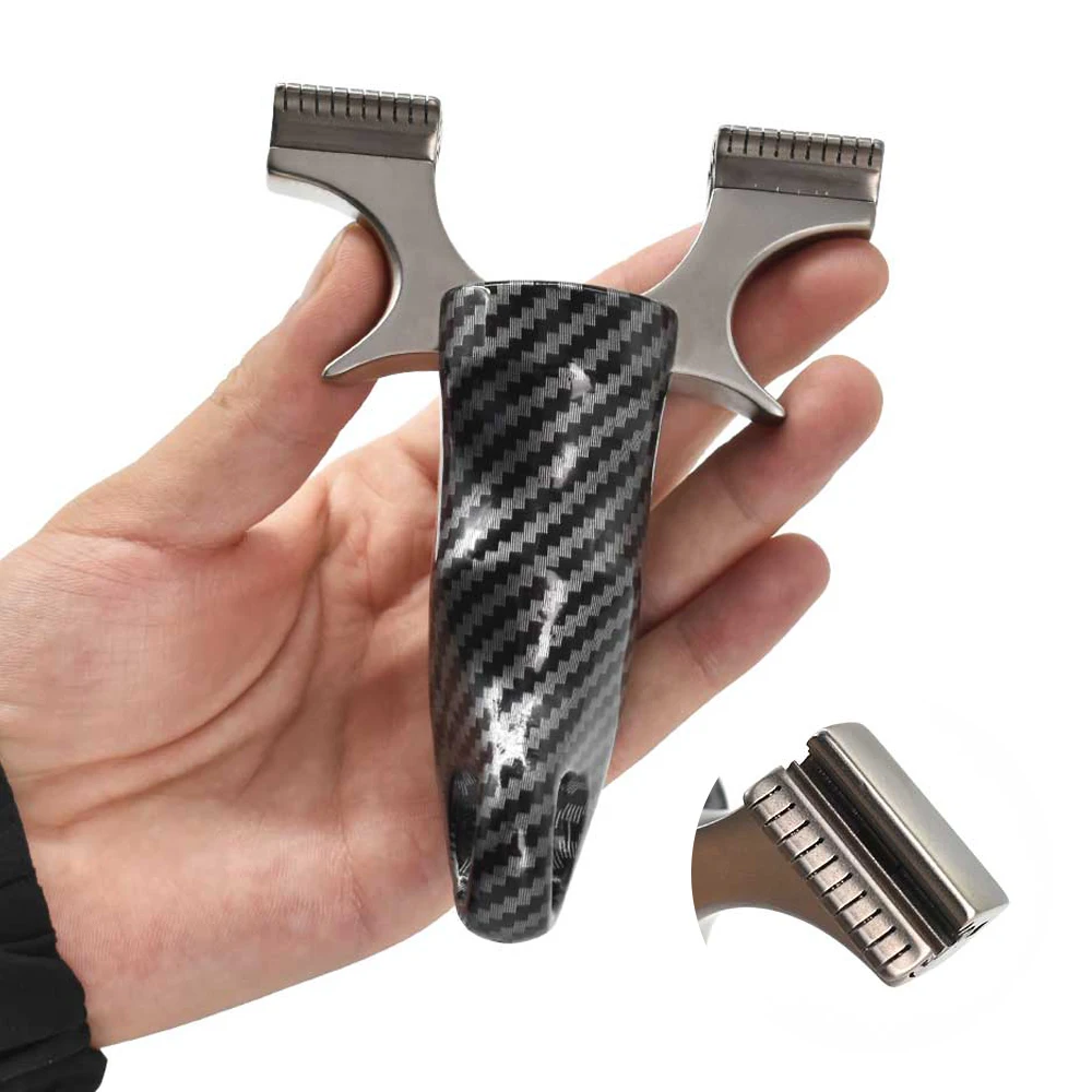 Black and Gray Striped Slingshot Stainless Steel + Resin Material Special Slingshot Head High Quality Hunting Shooting Sling
Black and Gray Striped Slingshot Stainless Steel + Resin Material Special Slingshot Head High Quality Hunting Shooting Sling