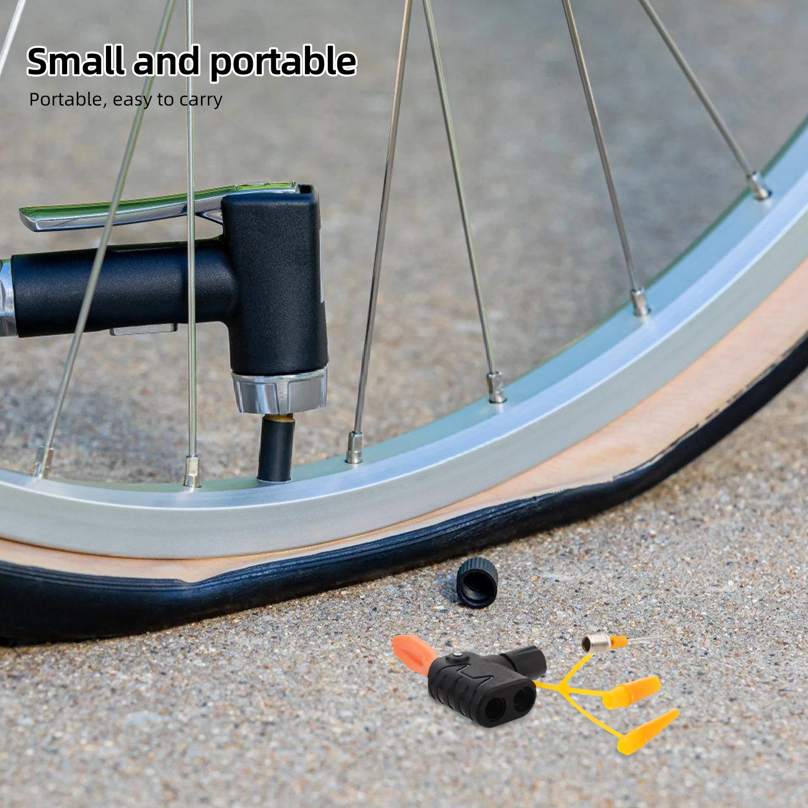 5Pcs Bicycle Air Nozzle Adapter 2 in 1 Pump Head Replacement Parts Adjustable for Valves Anti-Leak Bike
5Pcs Bicycle Air Nozzle Adapter 2 in 1 Pump Head Replacement Parts Adjustable for Valves Anti-Leak Bike