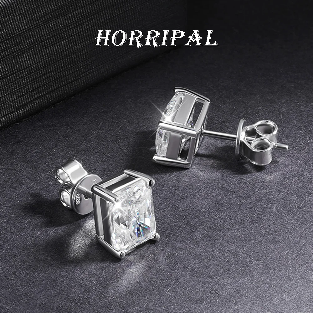 HORRIPAL New Square-Cut D VVS1 Moissanite Stud Earrings for Women s925 Sterling Silver GRA Certified Waterproof Classic Jewelry
HORRIPAL New Square-Cut D VVS1 Moissanite Stud Earrings for Women s925 Sterling Silver GRA Certified Waterproof Classic Jewelry