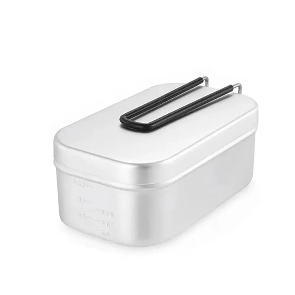 Bowl Pan Portable Aluminum Lunch Box Heated Old-fashioned Camping Tableware Square Steaming Rack Aluminium Mess Tin Outdoor 
Bowl Pan Portable Aluminum Lunch Box Heated Old-fashioned Camping Tableware Square Steaming Rack Aluminium Mess Tin Outdoor