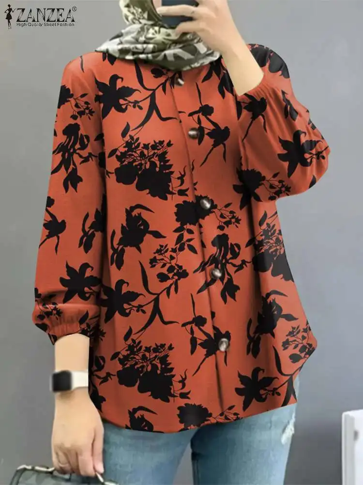 Vintage Floral Printed Long Sleeve Tops Bohemian Holiday Shirt Casual Islamic Clothing 2023 ZANZEA Women Muslim Abaya Blouse
Vintage Floral Printed Long Sleeve Tops Bohemian Holiday Shirt Casual Islamic Clothing 2023 ZANZEA Women Muslim Abaya Blouse