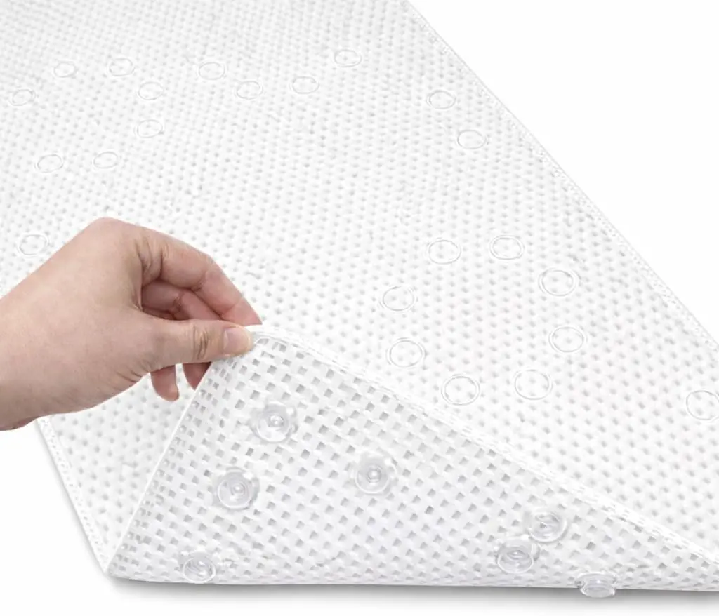 Extra Large Non Slip Bathtub Mat 36x17 in with Suction Cups, Soft Foam, Machine Washable, White
Extra Large Non Slip Bathtub Mat 36x17 in with Suction Cups, Soft Foam, Machine Washable, White