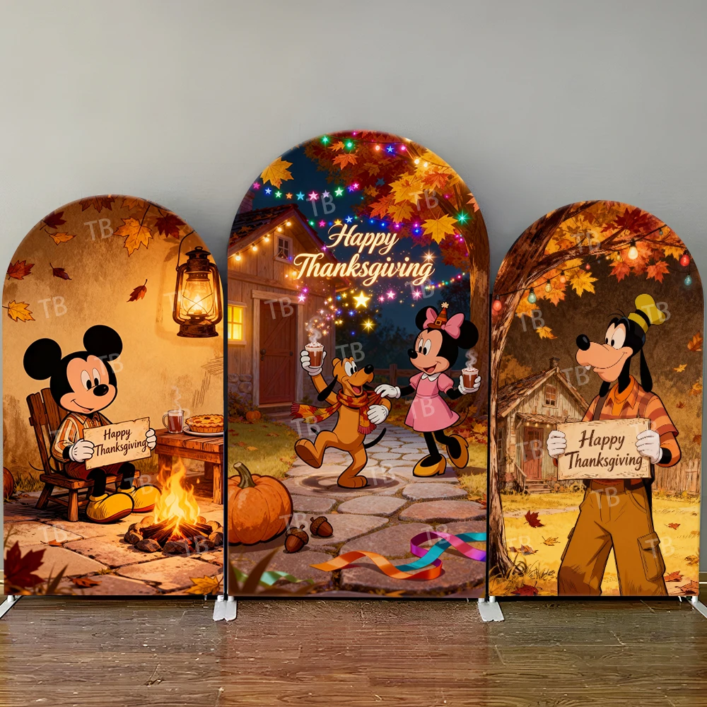 Disney Mickey Thanksgiving Night Cozy Arch Backdrop Cover Warm Festive Scene For Kids Birthday Party Cute Cartoon Photo Booth
Disney Mickey Thanksgiving Night Cozy Arch Backdrop Cover Warm Festive Scene For Kids Birthday Party Cute Cartoon Photo Booth