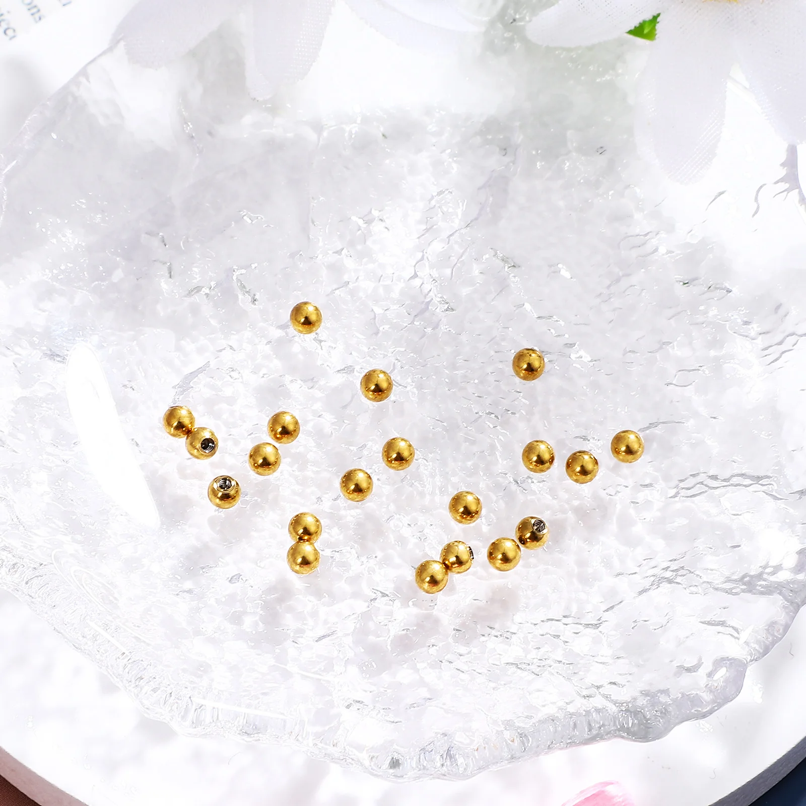 20 Pcs 1 2x3mm Beads Piercing Replacement Balls for Belly Button Lip Jewelry Spacer Charms Stainless Steel
20 Pcs 1 2x3mm Beads Piercing Replacement Balls for Belly Button Lip Jewelry Spacer Charms Stainless Steel