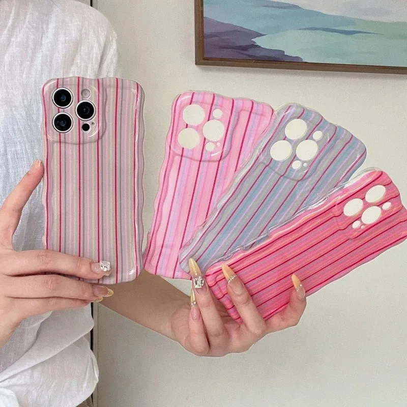 INS Color Stripes Pattern Phone Case For IPhone 17 16 Fashion IPhone 15 14 Simple Anti Drop Wave Border Protective Cover Cases
INS Color Stripes Pattern Phone Case For IPhone 17 16 Fashion IPhone 15 14 Simple Anti Drop Wave Border Protective Cover Cases