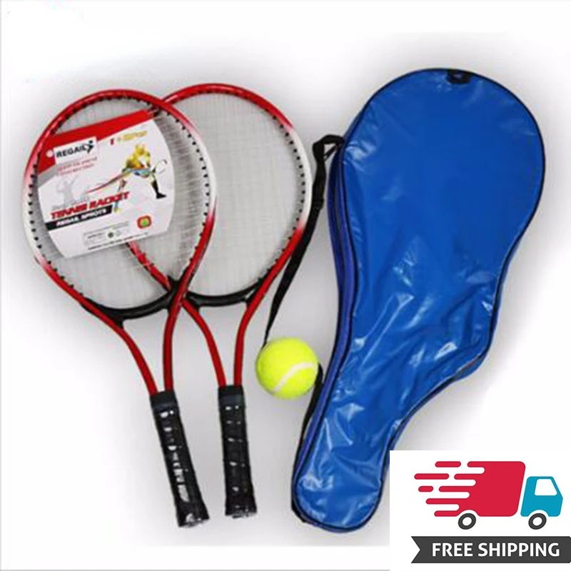 Set of 2 Teenager's Tennis Racket For Tennis Racket Training Carbon Fiber Top Steel Material Tennis String With Free Tennis Ball
Set of 2 Teenager's Tennis Racket For Tennis Racket Training Carbon Fiber Top Steel Material Tennis String With Free Tennis Ball