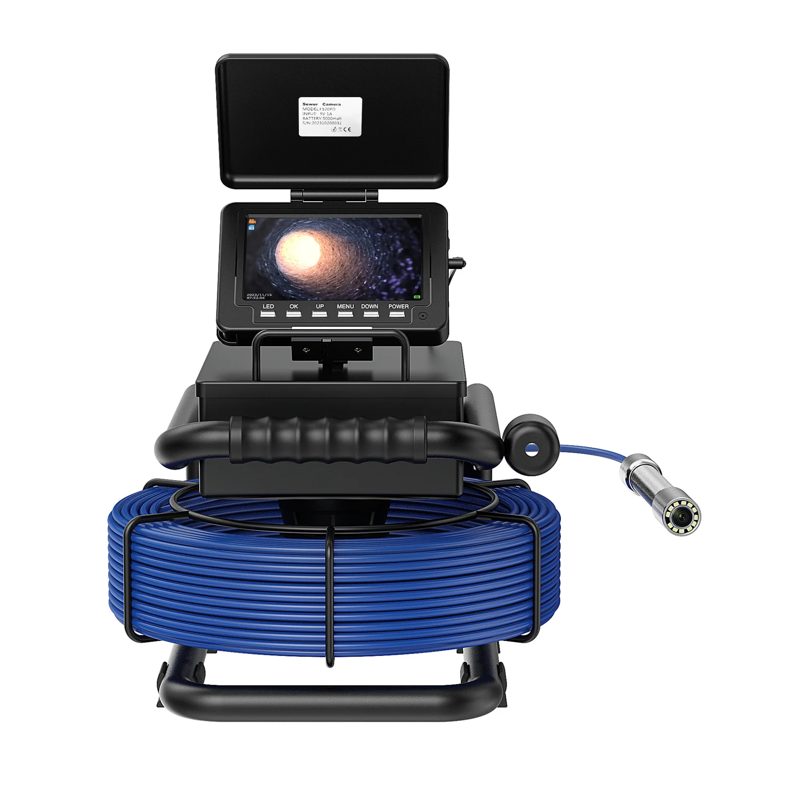 5 Inch DVR Sewer Inspection 50M Fiberglass Cable Endoscope System
5 Inch DVR Sewer Inspection 50M Fiberglass Cable Endoscope System