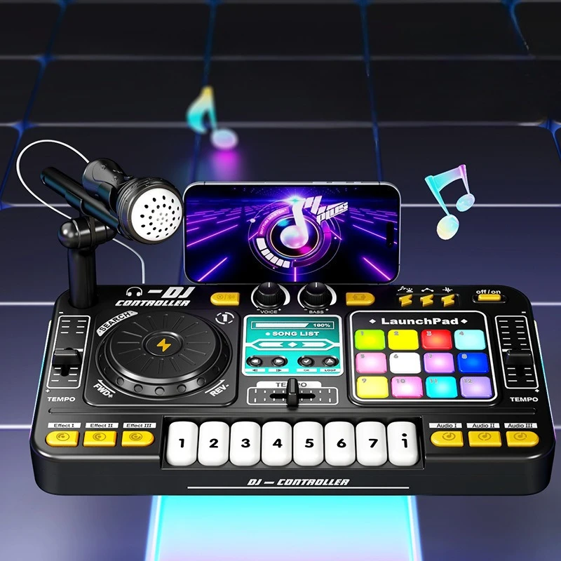 Children's DJ player multi-function Bluetooth music simulation can be played with microphone baby musical
Children's DJ player multi-function Bluetooth music simulation can be played with microphone baby musical