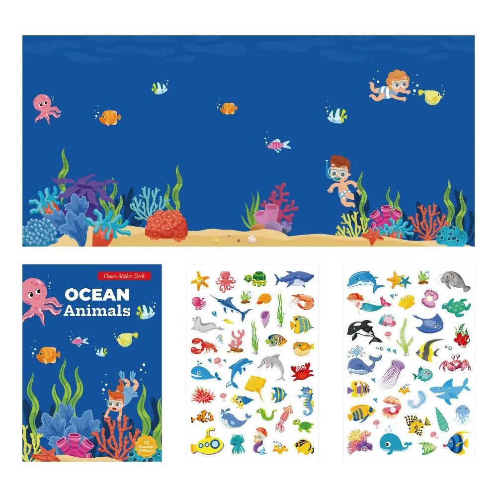 Paper Children Scene Sticker Book Educational Toys Montessori DIY Paste Material Kit Reusable Cute Animals Sticker Book Children
Paper Children Scene Sticker Book Educational Toys Montessori DIY Paste Material Kit Reusable Cute Animals Sticker Book Children