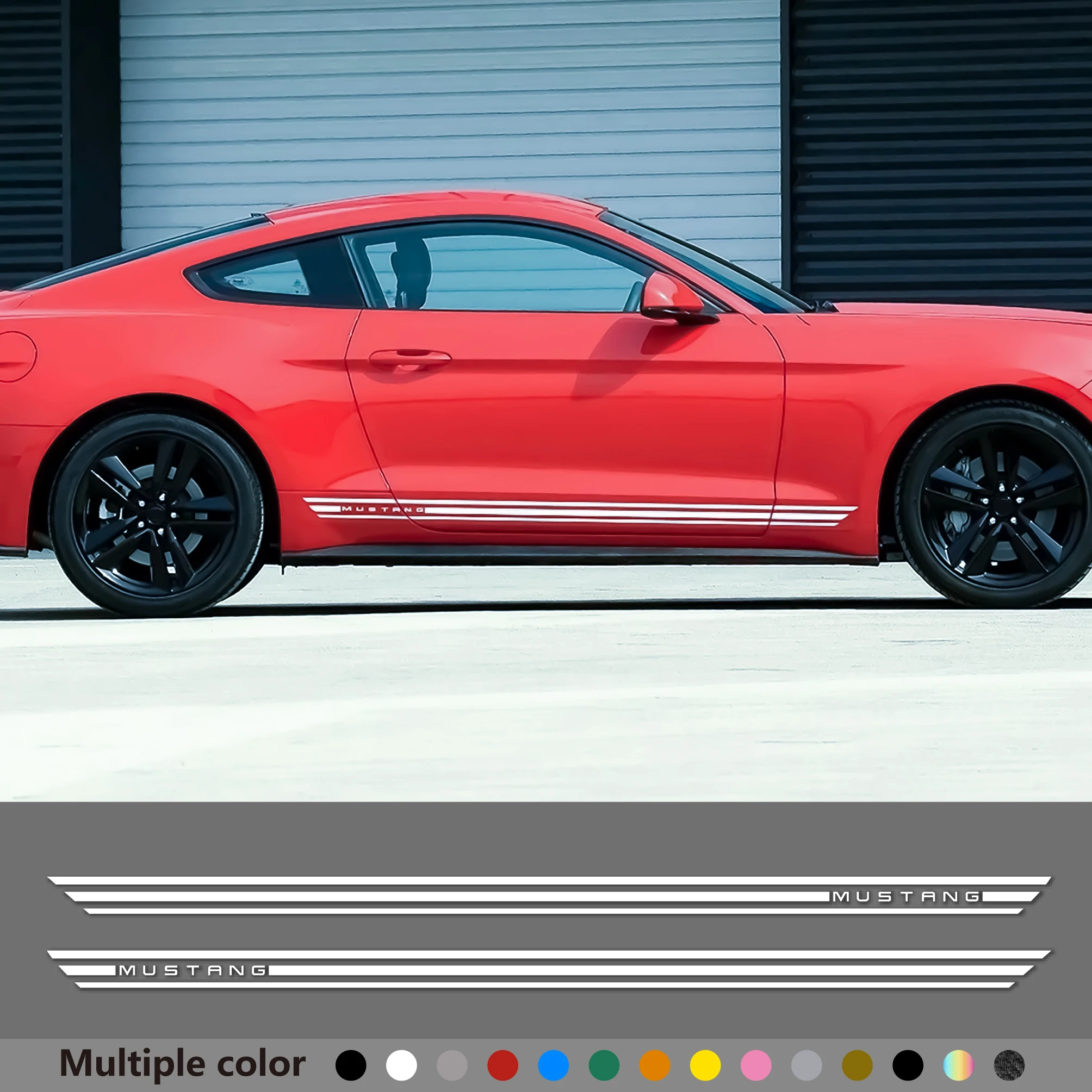 2pcs Car Side Door Stripes Stickers For Ford Mustang Shelby DIY Auto Body Styling Decoration Automobile Accessories Vinyl Decal 
2pcs Car Side Door Stripes Stickers For Ford Mustang Shelby DIY Auto Body Styling Decoration Automobile Accessories Vinyl Decal