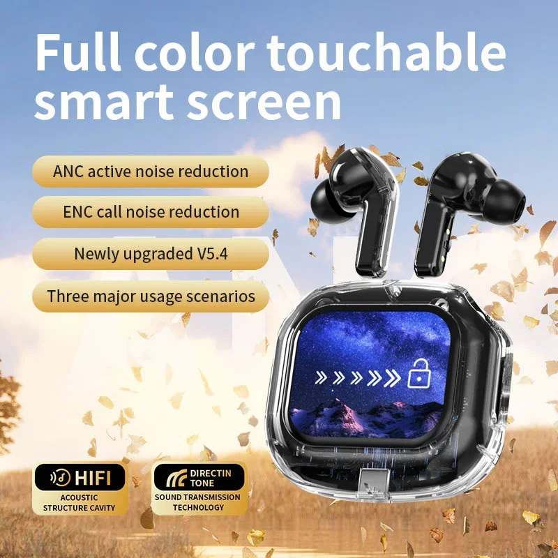 True Wireless Bluetooth 5.4 Earphones Stereo HD Microphone Bass ANC Noise Reduction Gaming Earphones with LED Touch Screen
True Wireless Bluetooth 5.4 Earphones Stereo HD Microphone Bass ANC Noise Reduction Gaming Earphones with LED Touch Screen