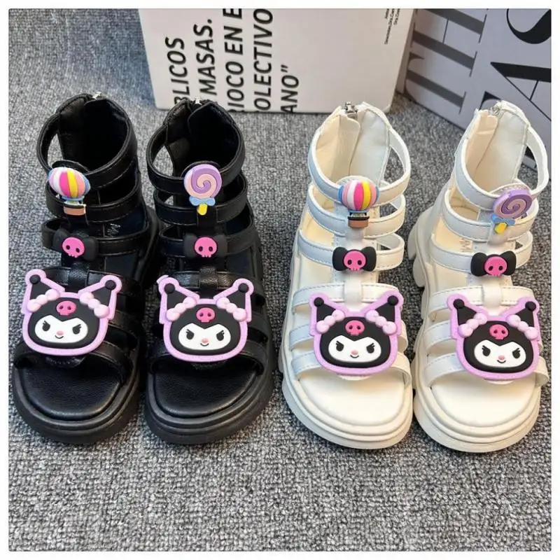 Kawaii Kuromi Sandals Cartoon Girl Sweet Children Kids Anti-Slip Soft Sole Sanrio Princess Shoes Fashion Light Weight New Style
Kawaii Kuromi Sandals Cartoon Girl Sweet Children Kids Anti-Slip Soft Sole Sanrio Princess Shoes Fashion Light Weight New Style