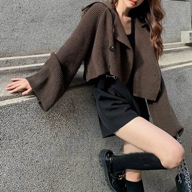 Spring and Autumn New Korean Knitted Cardigan Women's Retro Lazy Style Loose Short Knitted Jacket
Spring and Autumn New Korean Knitted Cardigan Women's Retro Lazy Style Loose Short Knitted Jacket