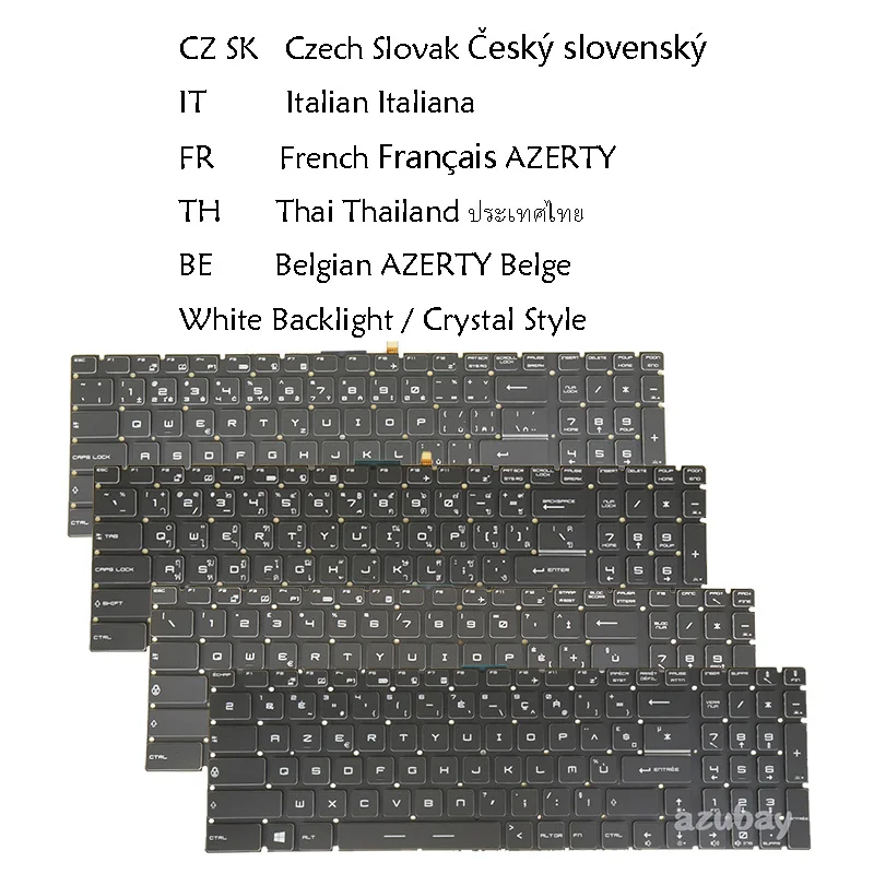 Клавиатура ноутбука для msi px60 2qd 6qd 6qe, WE63 8SI 8SJ, WE73 8SJ 8SK, V143422GK2, V143422GK, V143422GK белая подсветка чехская словацкая французская белгия азерти итальянская тайская
Клавиатура ноутбука для msi px60 2qd 6qd 6qe, WE63 8SI 8SJ, WE73 8SJ 8SK, V143422GK2, V143422GK, V143422GK белая подсветка чехская словацкая французская белгия азерти итальянская тайская