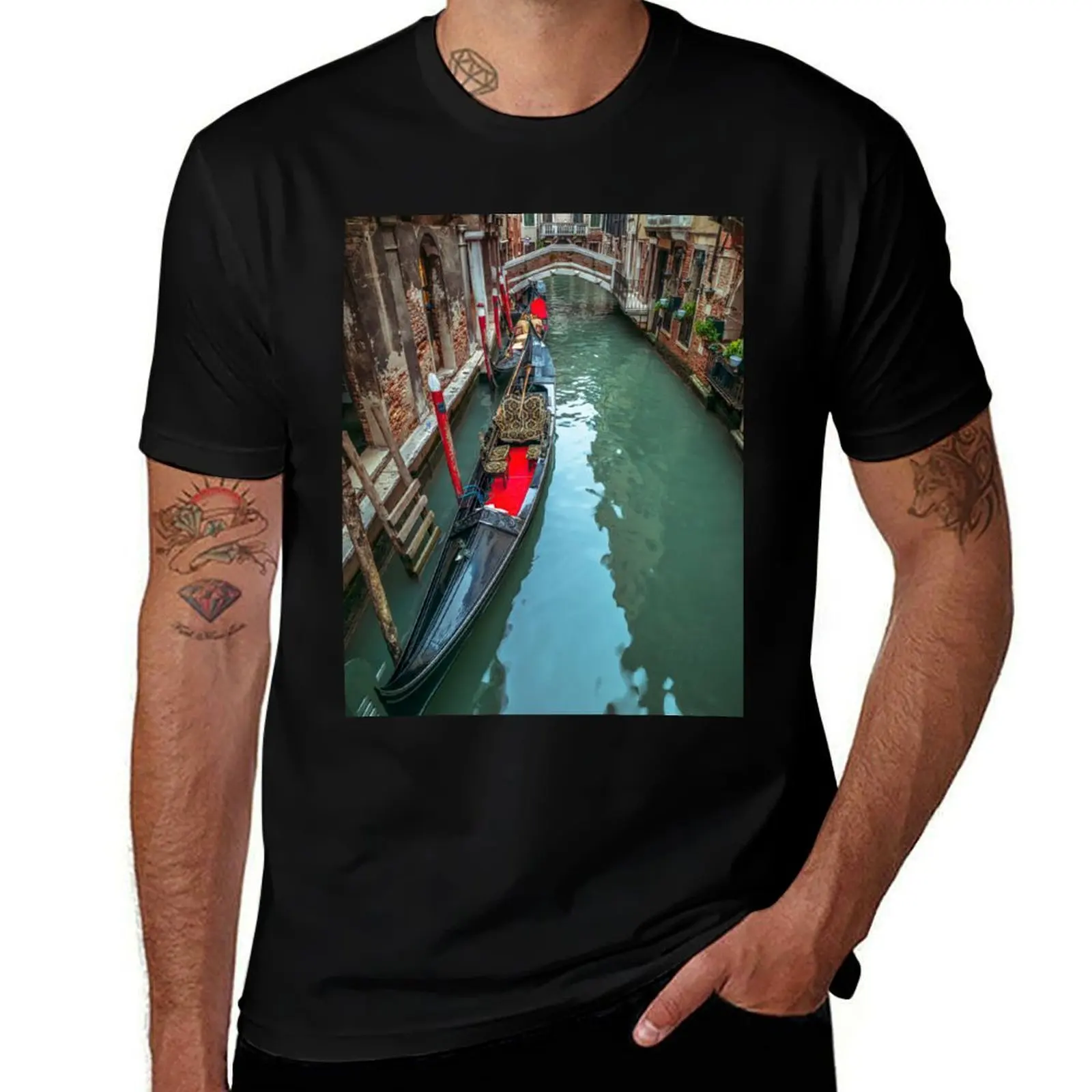 Gondola in Canal T-Shirt graphics funny shirt cotton graphic tee shirt plain t shirts men
Gondola in Canal T-Shirt graphics funny shirt cotton graphic tee shirt plain t shirts men