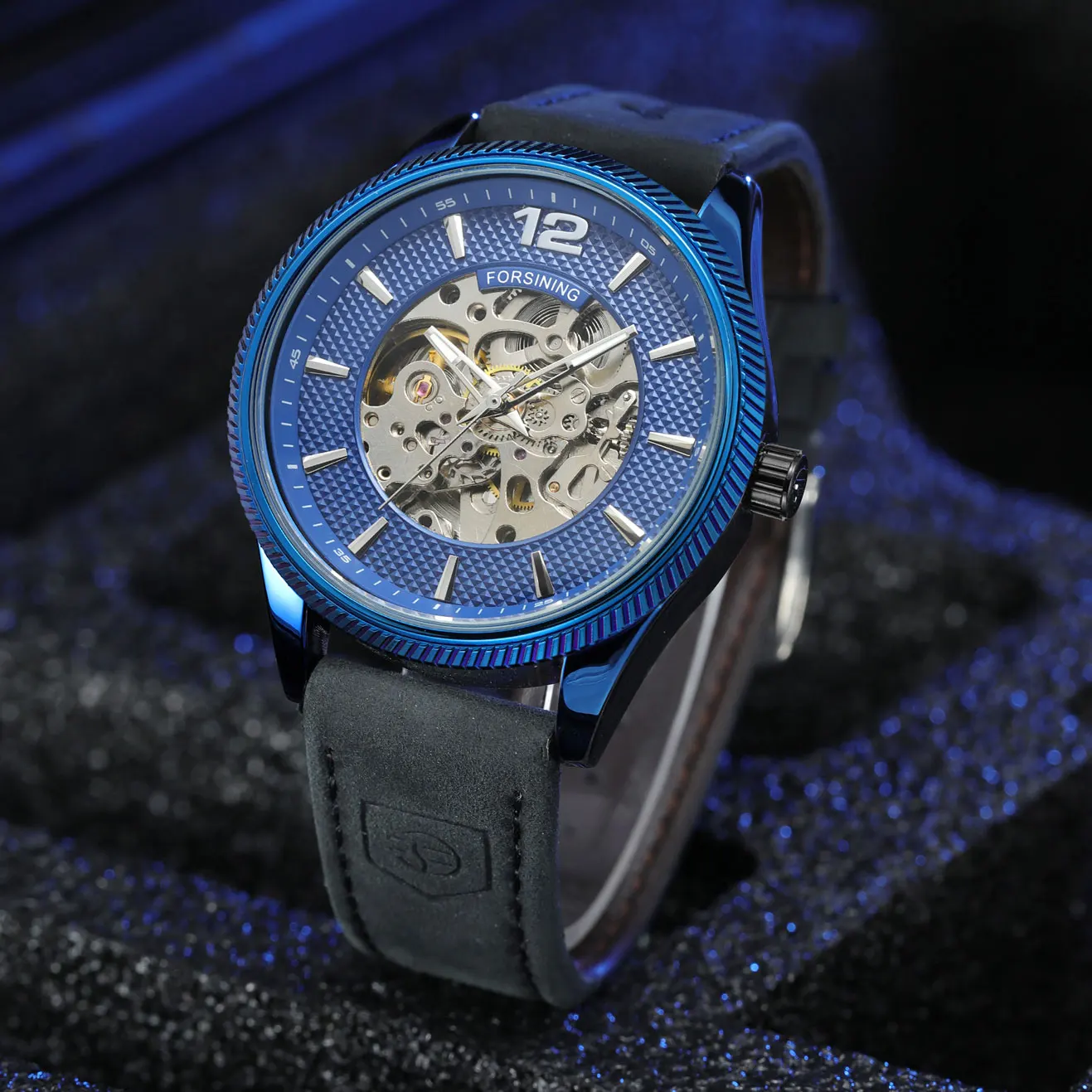 2025Новинка FORSINING, элитные роскошные модные мужские синие часы, механические часы со стальным скелетом, кожаные наручные часы с автоматическим механизмом
2025Новинка FORSINING, элитные роскошные модные мужские синие часы, механические часы со стальным скелетом, кожаные наручные часы с автоматическим механизмом