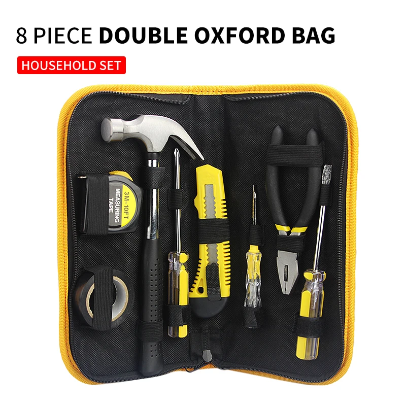 8Pcs Oxford Bag Home Tool Box Test Pencil Tape Measure Hammer Pliers Portable Tool Case
8Pcs Oxford Bag Home Tool Box Test Pencil Tape Measure Hammer Pliers Portable Tool Case