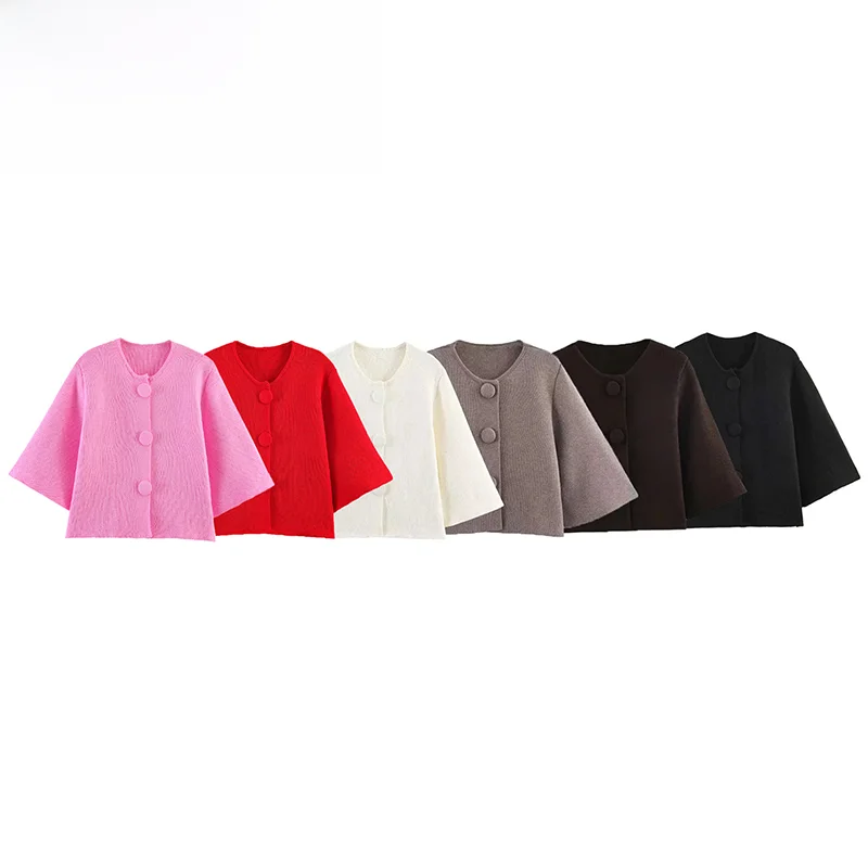 Spring New Style ZR Women's Knitted Short Outerwear Versatile Fashionable 6771015 712 Standard Fit Casual Polyester Long Sleeve
Spring New Style ZR Women's Knitted Short Outerwear Versatile Fashionable 6771015 712 Standard Fit Casual Polyester Long Sleeve