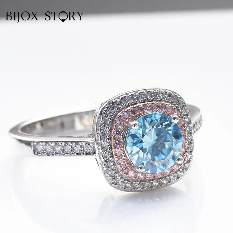 1CT Royal Blue Pink Color Moissanite Ring Sterling Silver 925 Women Rings Pass Diamond Test Female Dating Party Jewerly Gift
1CT Royal Blue Pink Color Moissanite Ring Sterling Silver 925 Women Rings Pass Diamond Test Female Dating Party Jewerly Gift