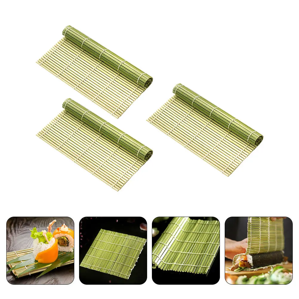 3Pcs Sushi Rolling Mat Bamboo Style Non-Stick Washable Compact Storage Ideal for Sushi Making At Home Family Cooking Gift
3Pcs Sushi Rolling Mat Bamboo Style Non-Stick Washable Compact Storage Ideal for Sushi Making At Home Family Cooking Gift