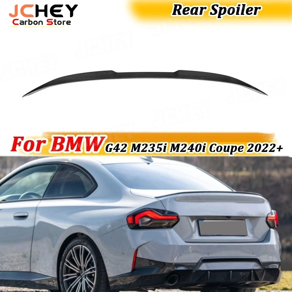 JCHEY for BMW 2 Series Dry Real Carbon Fiber Rear Trunk Lip Spoiler for BMW G42 M235i M240i Coupe 2022+ FRP Rear Boot Spoiler
JCHEY for BMW 2 Series Dry Real Carbon Fiber Rear Trunk Lip Spoiler for BMW G42 M235i M240i Coupe 2022+ FRP Rear Boot Spoiler