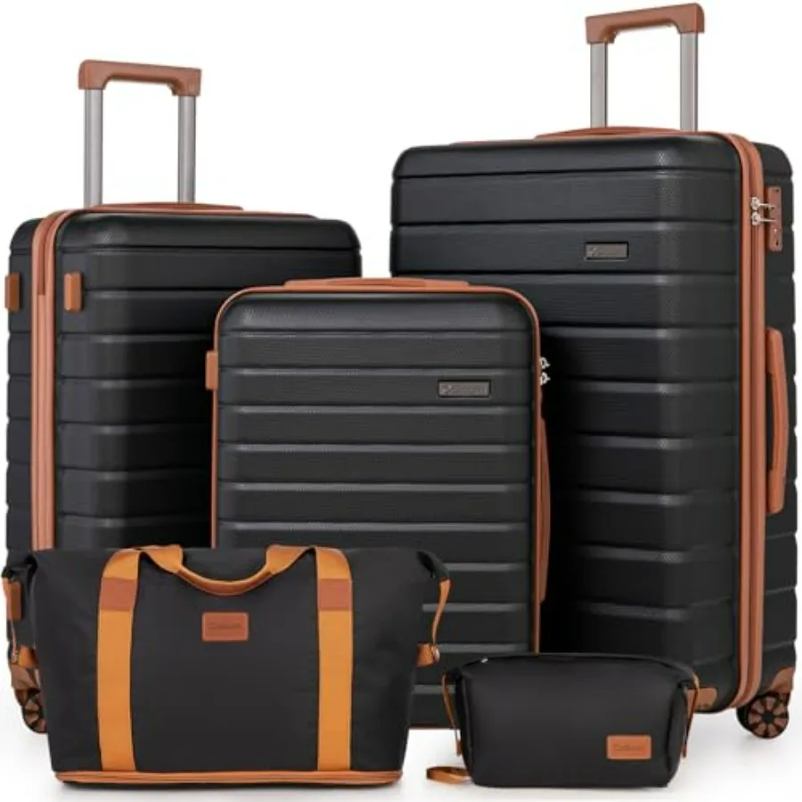 Luggage Sets 5 Pcs Suitcases with Wheels, Suitcase Sets ABS Hard Case Luggage with TSA Lock Durable Carry-on Luggage with Spinn
Luggage Sets 5 Pcs Suitcases with Wheels, Suitcase Sets ABS Hard Case Luggage with TSA Lock Durable Carry-on Luggage with Spinn