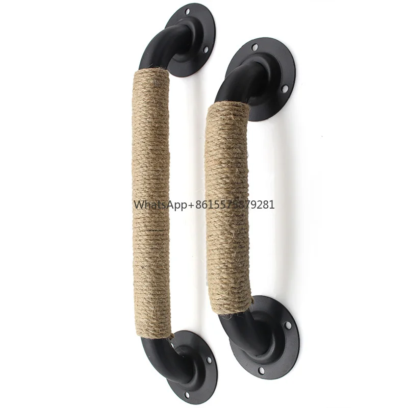 Sliding Barn Door Pull Handle with Hemp Rope Cast Iron for Wood Gate Shed Cabinet Door Pulls and Handles Hardware Accessories
Sliding Barn Door Pull Handle with Hemp Rope Cast Iron for Wood Gate Shed Cabinet Door Pulls and Handles Hardware Accessories