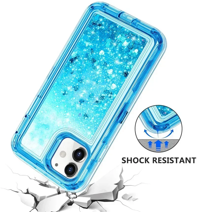 Luxury Bling Glitter Dynamic Quicksand Case for iPhone 16/12/13/14 Plus/15 Pro Max, Heavy Duty Shockproof Protective Phone Cover
Luxury Bling Glitter Dynamic Quicksand Case for iPhone 16/12/13/14 Plus/15 Pro Max, Heavy Duty Shockproof Protective Phone Cover