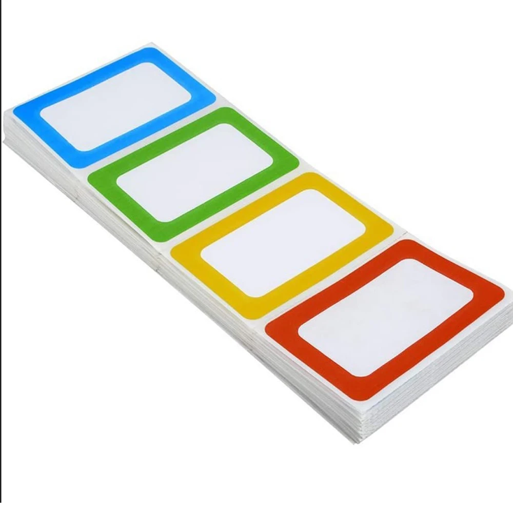 Plain Name Tag Stickers Colorful Border Name Tag Labels - 200 Stickers (3.5 x 2.25 inch)
Plain Name Tag Stickers Colorful Border Name Tag Labels - 200 Stickers (3.5 x 2.25 inch)