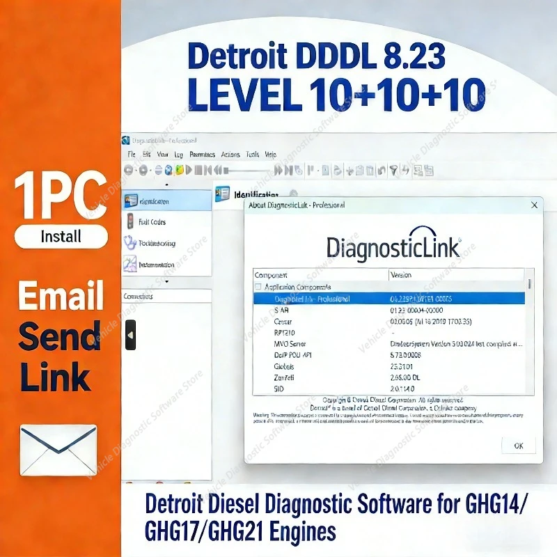 2026 hot sell DDDL 8.23 FOR Detroit Diesel Diagnostic Software for GHG14 GHG17 GHG21 CPC4 CPC5 Engines Enhanced ECM
2026 hot sell DDDL 8.23 FOR Detroit Diesel Diagnostic Software for GHG14 GHG17 GHG21 CPC4 CPC5 Engines Enhanced ECM