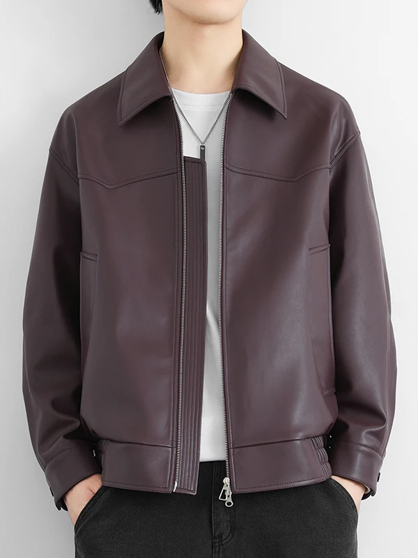 Faionable ort PU Leather Jaet Men's Casual Sle Collared Coat Spring Autumn New Model Trendy Men's Top Busin Wind
Faionable ort PU Leather Jaet Men's Casual Sle Collared Coat Spring Autumn New Model Trendy Men's Top Busin Wind